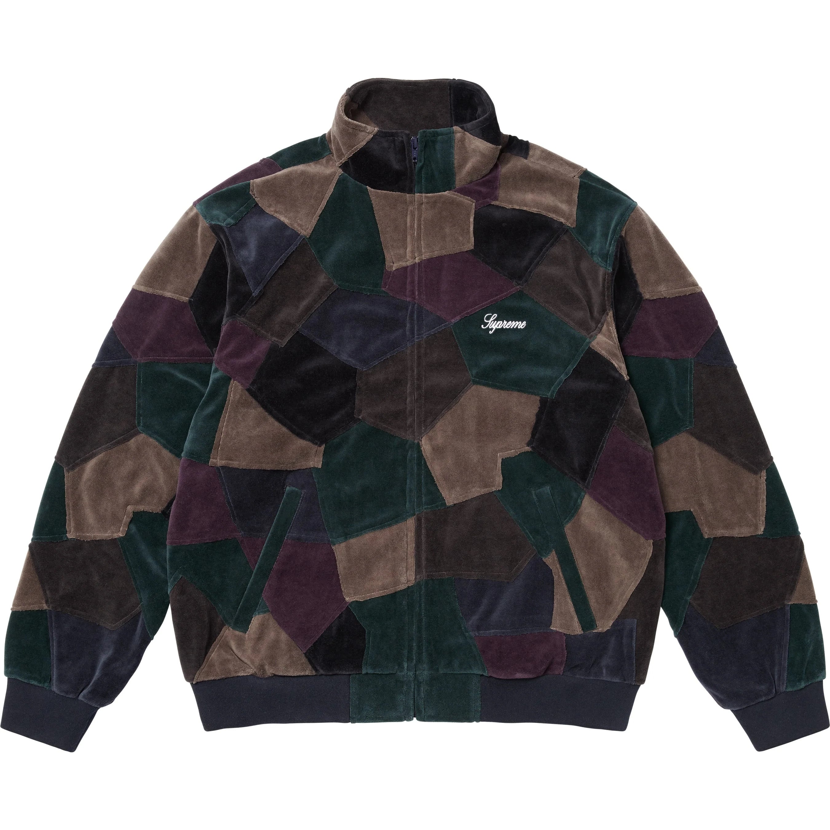 Patchwork Velour Track Jacket view 13